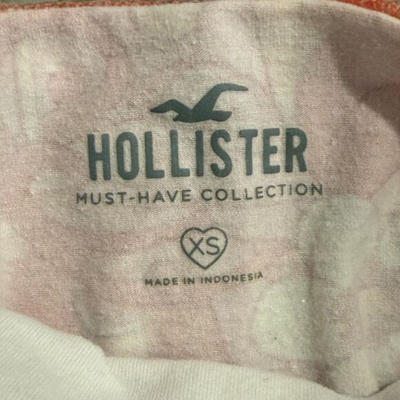 Hollister Pink Retro 70’s Floral Halter Top Size XS - Picture 5 of 7